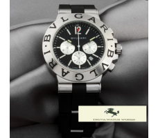 HK190 BVLGARİ DİAGONA CHRONOGRAPH GÜMÜŞ KASA
